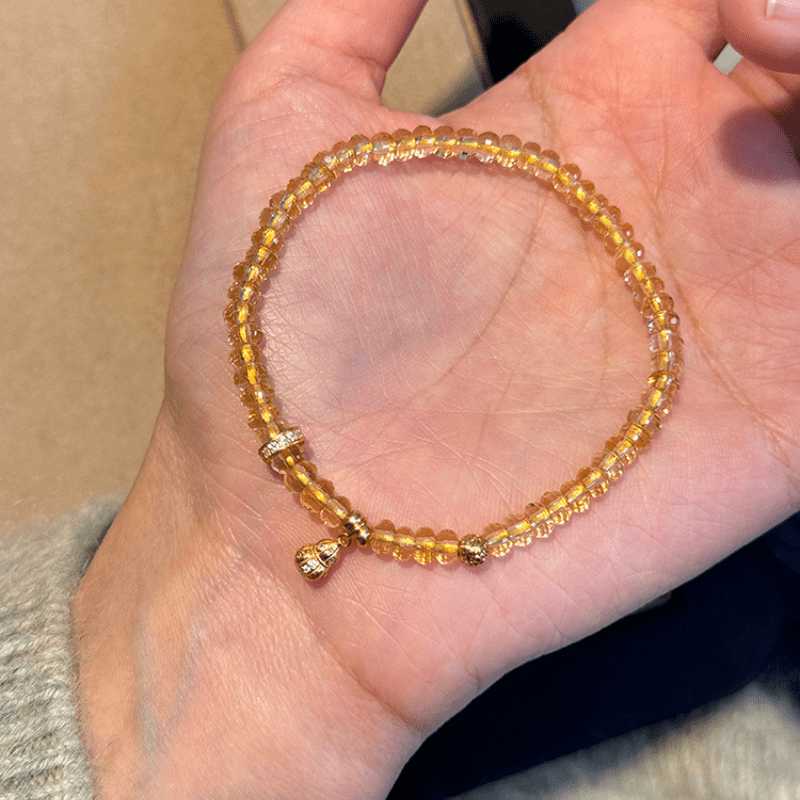 Golden Crystal Hu Lou Bracelet - Attract Ultimate Wealth - FORTUNEWARD