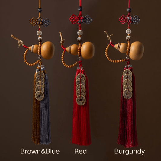 Gourd (Wu Lou)&Wudi Qian Rearview Mirror Charms - FORTUNEWARD