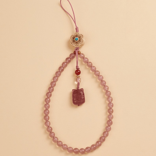 Pinky Crystal Kitten Charms Phone & Bag Decor - Attract True Love - FORTUNEWARD