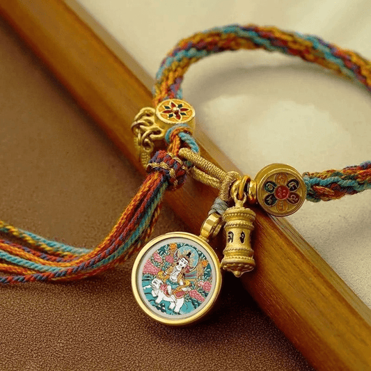 Tibetan Thangka Zodiac Guardian God Bracelet - FORTUNEWARD