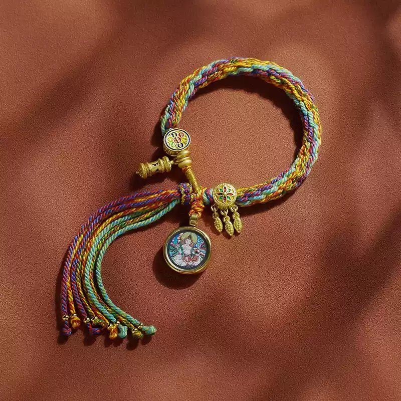 Tibetan Thangka Zodiac Guardian God Bracelet - FORTUNEWARD