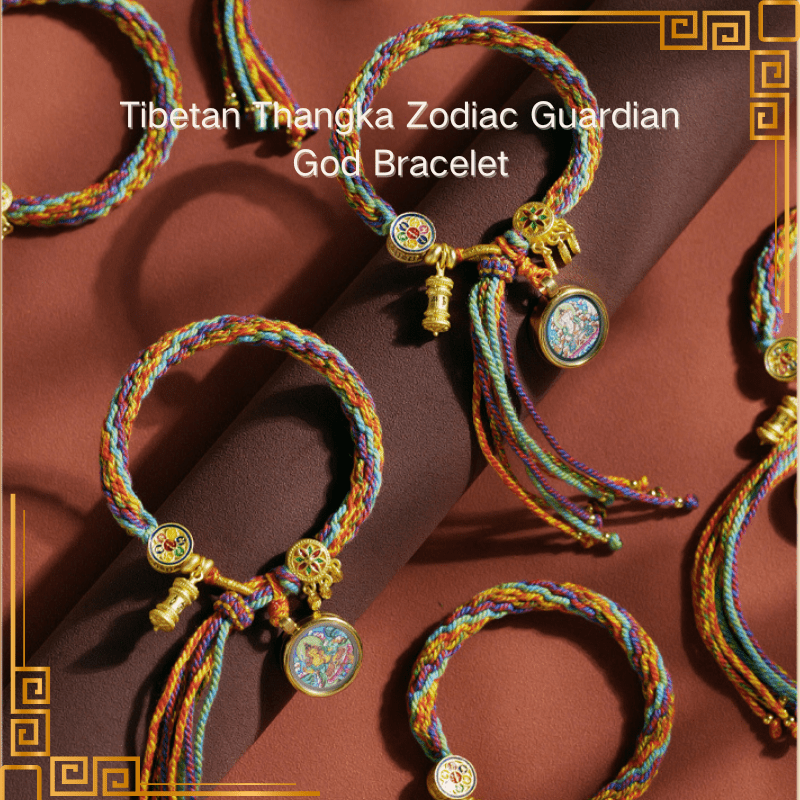 Tibetan Thangka Zodiac Guardian God Bracelet - FORTUNEWARD