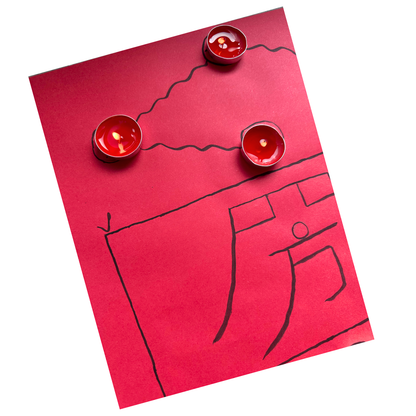 Four Directions Benefactor Lamp Formation | Taoist Wish Ritual Kit