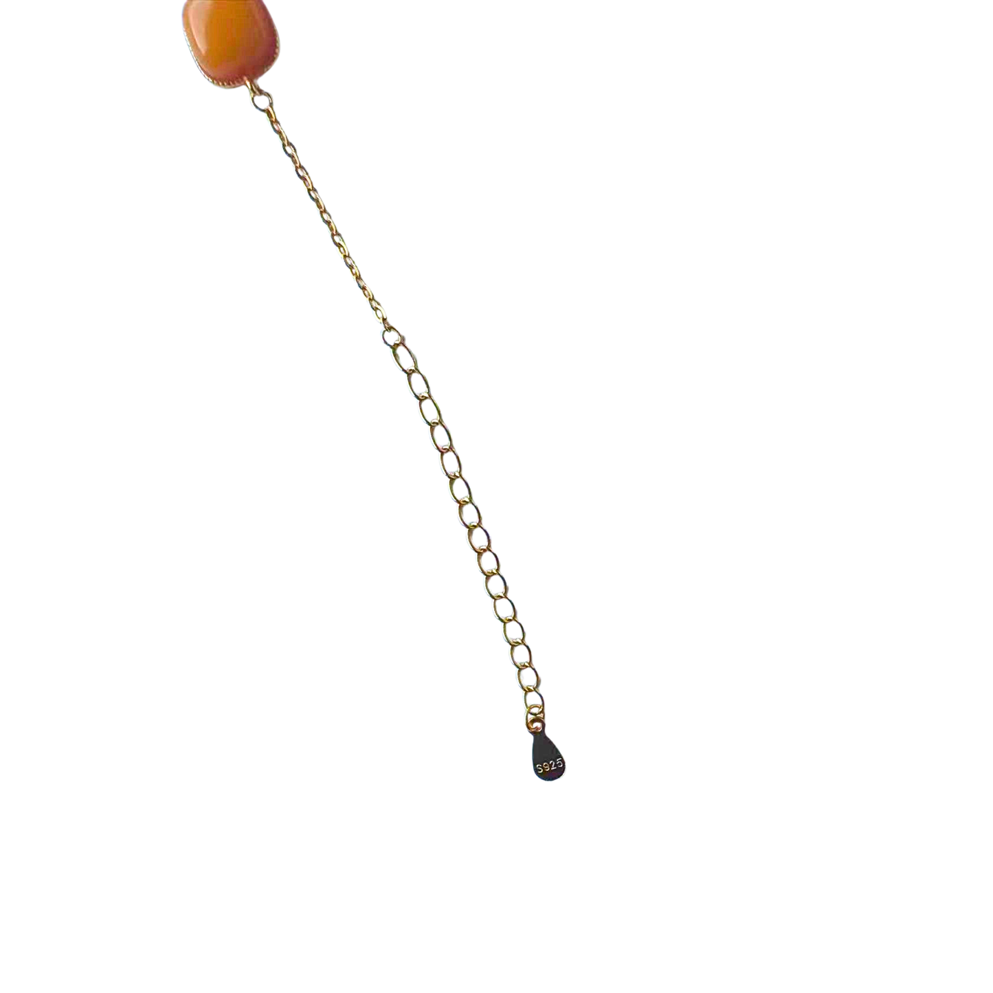 Natural Beeswax Amber Square Bracelet | S925 Gold-Plated Formally Blessed Protection | FortuneWard