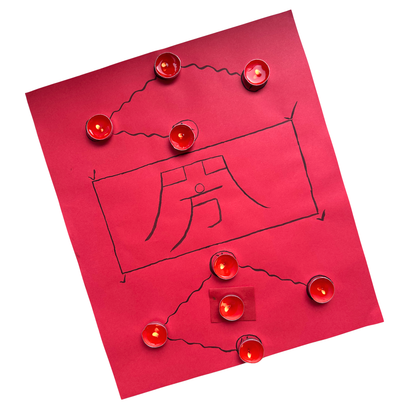 Four Directions Benefactor Lamp Formation | Taoist Wish Ritual Kit