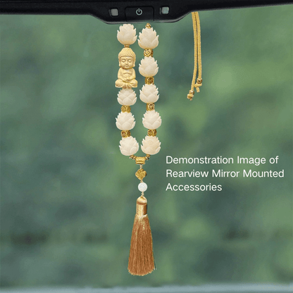 Buddha - Lotus Bodhi Bead Car Pendant for Blessings - FORTUNEWARD