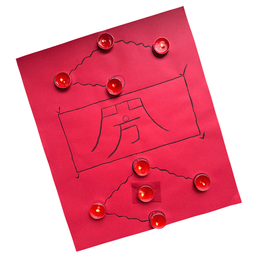 Four Directions Benefactor Lamp Formation | Taoist Wish Ritual Kit - FORTUNEWARD