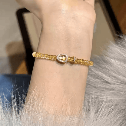 Golden Crystal Hu Lou Bracelet - Attract Ultimate Wealth - FORTUNEWARD