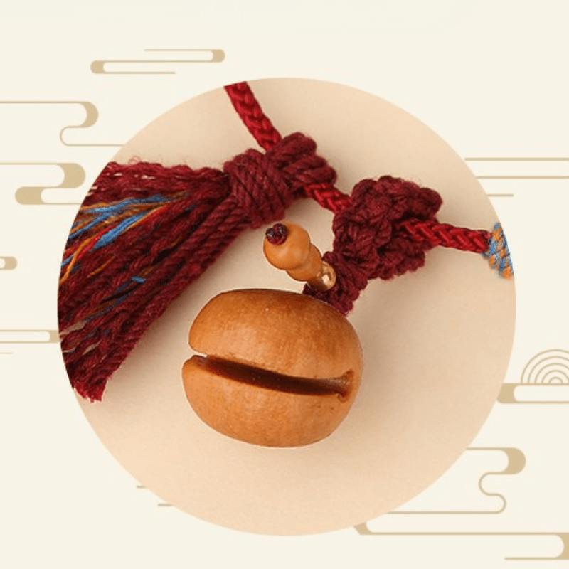 Natural Peach Wood Fish Pendant Bracelet - Calm Anxiety&Elevate Energy - FORTUNEWARD