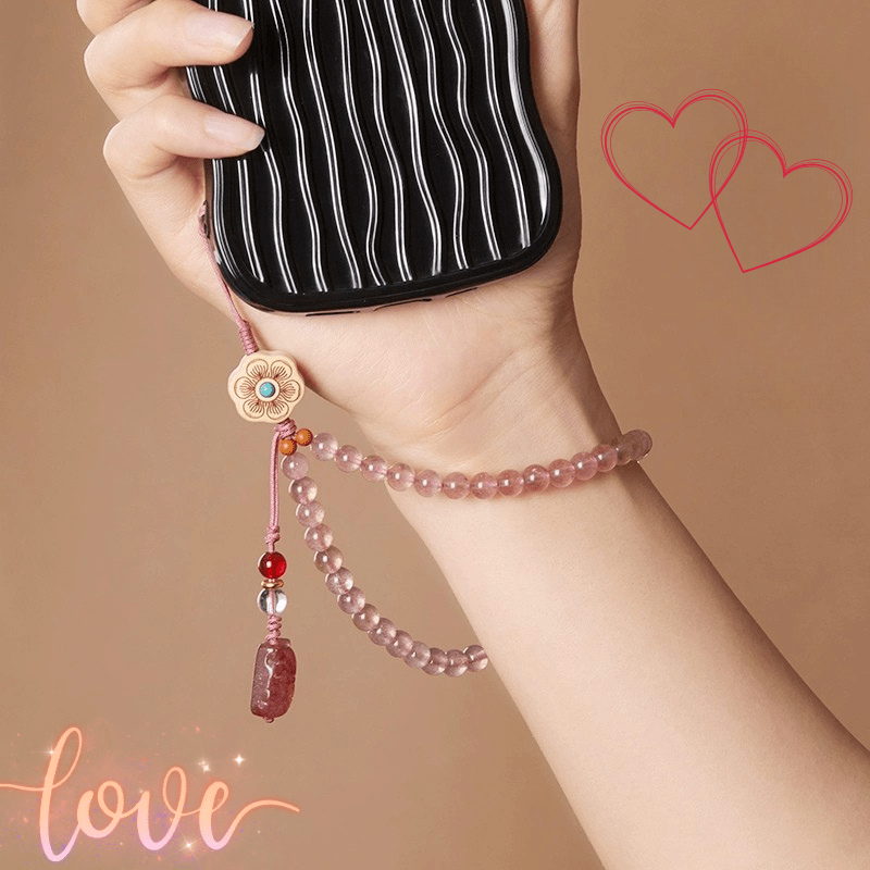 Pinky Crystal Kitten Charms Phone & Bag Decor - Attract True Love - FORTUNEWARD