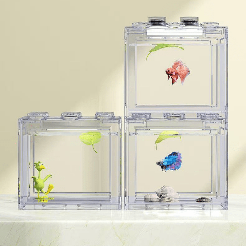 Stackable Mini Fish Tank | Desktop Aquarium 桌面叠搭小鱼缸 - FORTUNEWARD