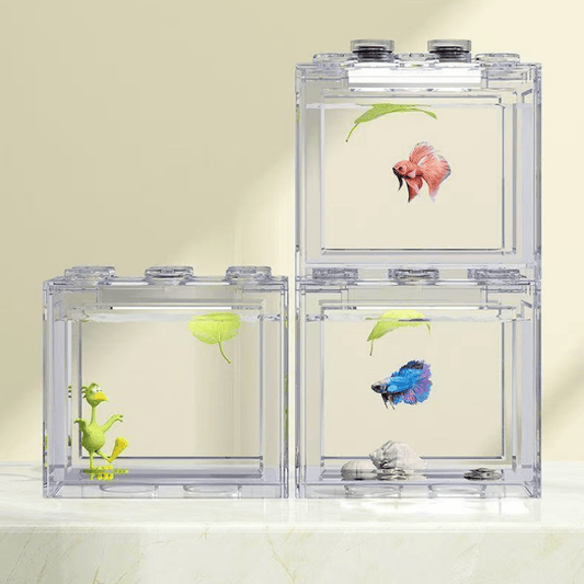Stackable Mini Fish Tank | Desktop Aquarium 桌面叠搭小鱼缸 - FORTUNEWARD
