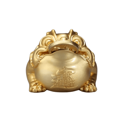 Three-Legged Wealth Toad | 24K Gold Gilded Brass Desk Accent - FORTUNEWARD