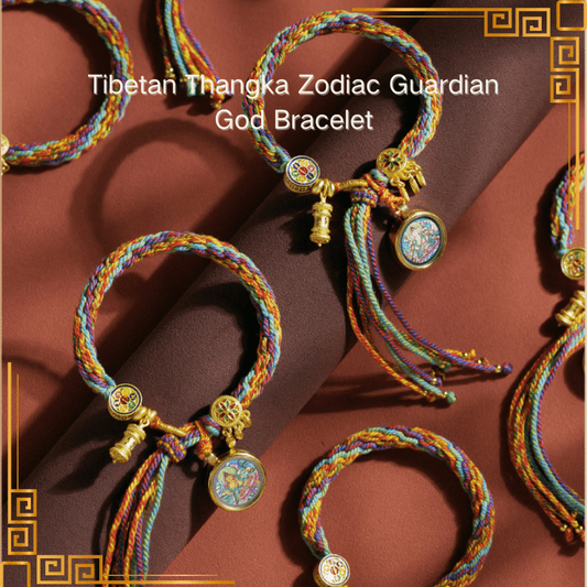 Tibetan Thangka Zodiac Guardian God Bracelet - FORTUNEWARD